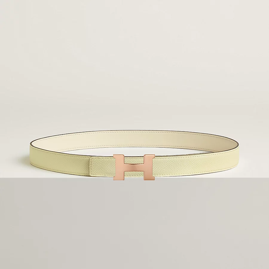 Mini Constance belt buckle & Reversible leather strap 24 mm - Image 2